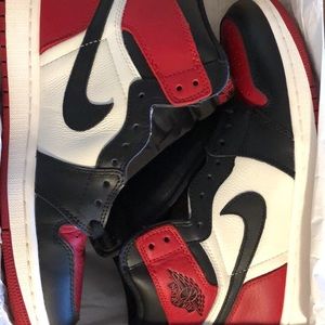 Jordan 1 bred toe